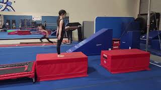 Level 2 Gymnastics - Vault Punching drills.   Younique Fitness LLC.   www.youniquefitness.org