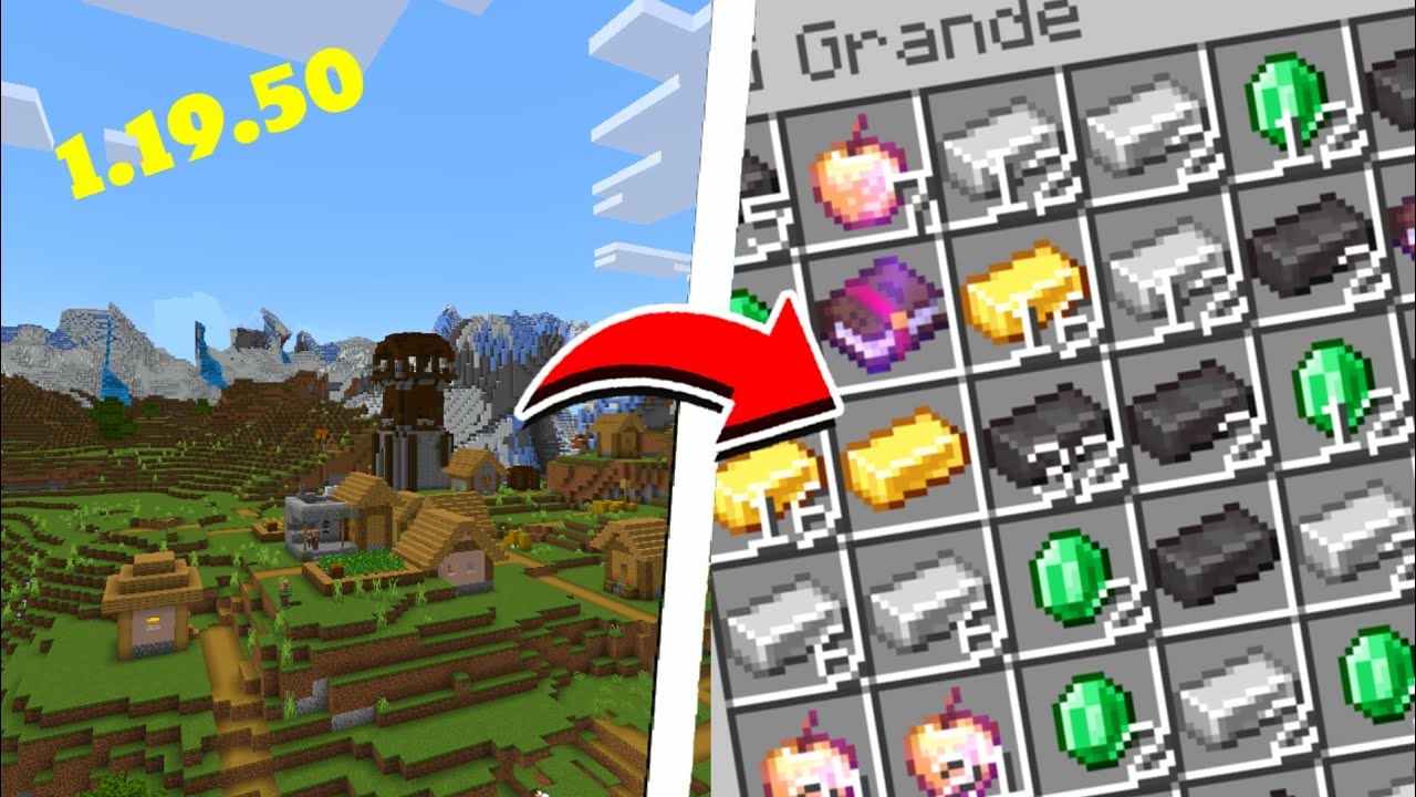 MELHOR SEED PRA MINECRAFT BEDROCK 1.19.50 - YouTube