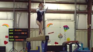 Sarah - 2011 State Meet: Beam Routine