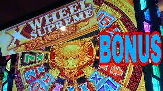 First Time New Slot X Wheel Supreme Dragon Bonus Wheel Nice Line Hit #casino #slots #bonus #bigwin