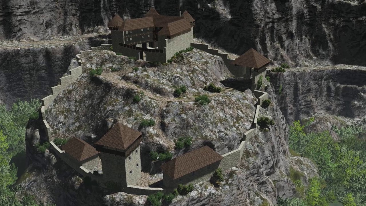 Rekonstrukcija pretpostavljenog izgleda kaštela Grižane