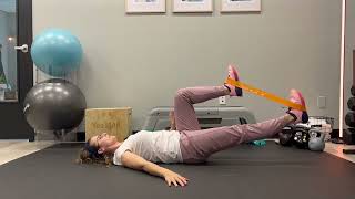 Supine Banded Hip Flexion | Hip Flexor Strengthening