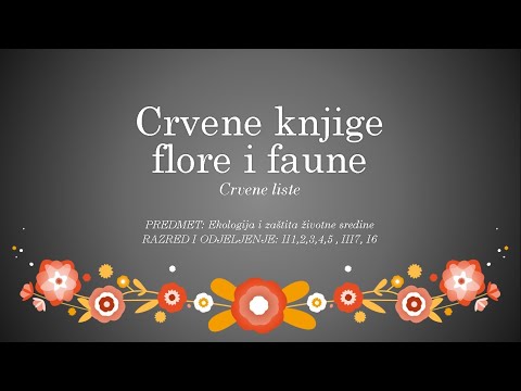 Crvene knjige flore i faune