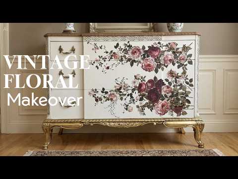 Vintage Floral Makeover Using Scarlet Embrace Collection By Redesign! #fullreveal #newrelease
