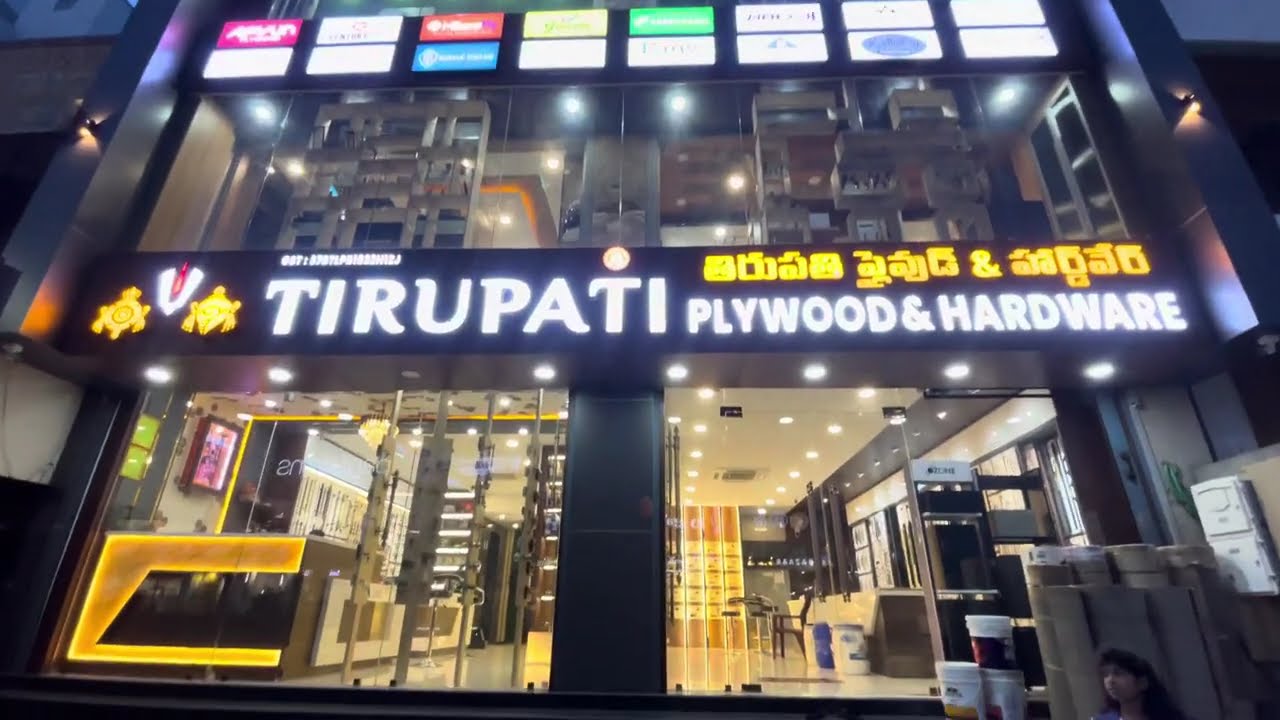 Hardware & plywood showroom design Tirupati,, Tirupati plywood & hardware