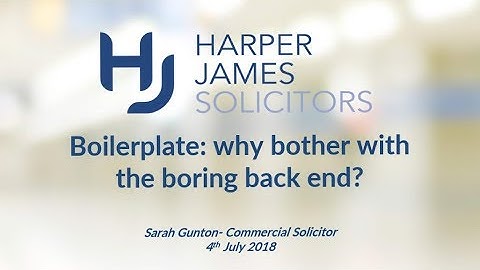 Contract boilerplate: Why bother with the boring back end? (Webinar)