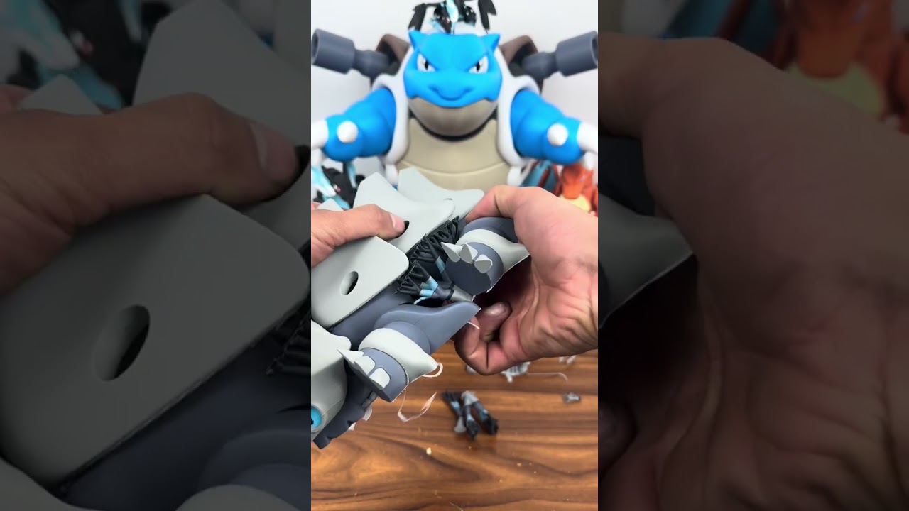 Unleash the rugged terrain power of Lairon with this fully articulated 3D-printed model! This figure