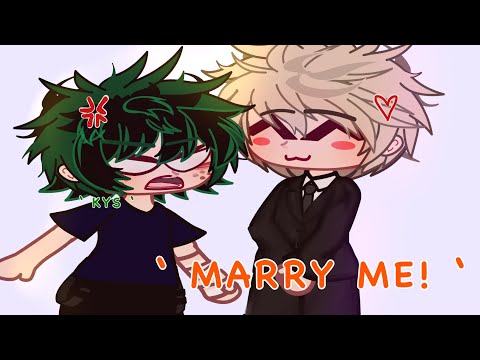 || ‘ marry me! ‘ || gcmm || quirkless au || BKDK 💚🧡 ||