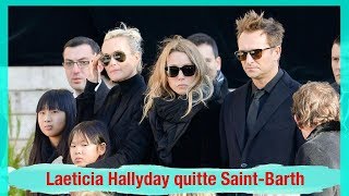 Laeticia Hallyday Quitte Saint-Barth Lémotion Au Moment De Dire Au Revoir À Ses Proches
