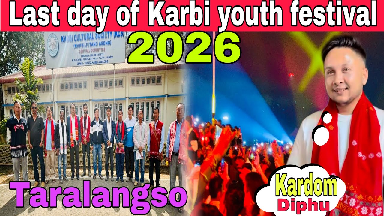 Karbi youth festival last day KYF2026 n Pawandeep Rajan at Taralangso Diphu @PawandeepRajanOfficial