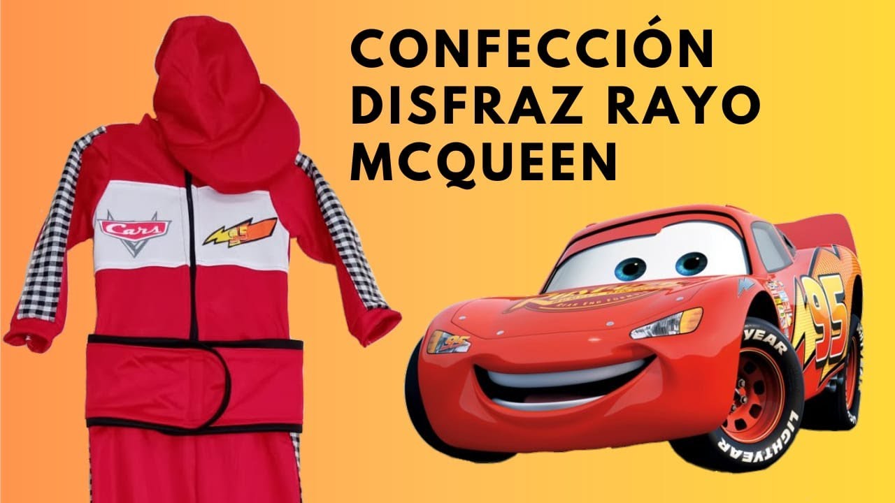 Como hacer el disfraz rayo mcqueen 