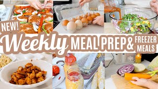 EASY BUDGET FRIENDLY WEEKLY MEAL PREP RECIPES LARGE FAMILY MEALS WHATS FOR DINNER FREEZER MEALS