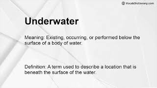 Underwater Meaning