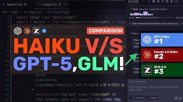 4.5 Haiku V/S GPT-5 Mini & GLM-4.6 : Which is the best SMALL & CHEAP CODING MODEL?
