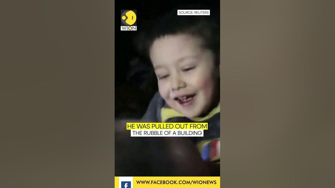 Syrian boy smiles after being pulled from the rubble | WION Shorts