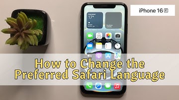 How to Change the Preferred Safari Language on iPhone 16e #new