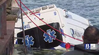 Update: Buffalo woman charged after stolen ambulance crashes into Irondequoit Bay