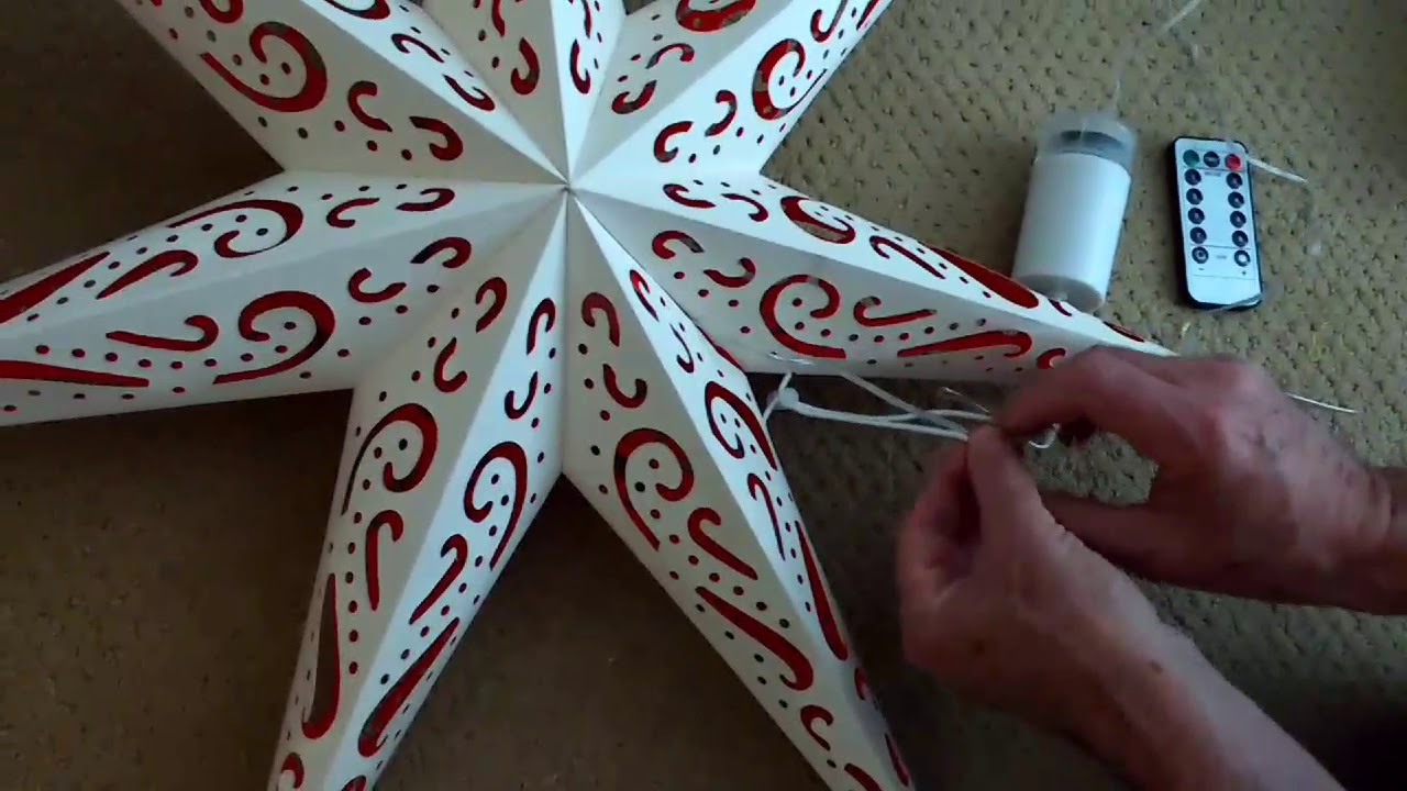 Paper Star lantern - YouTube