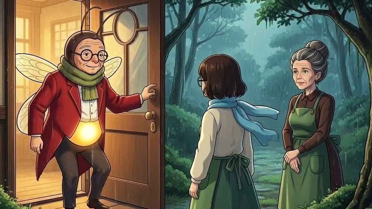 A Gift for a Dying Light | Why the Old Firefly Visited the Mushroom House | Ghibli-style Story