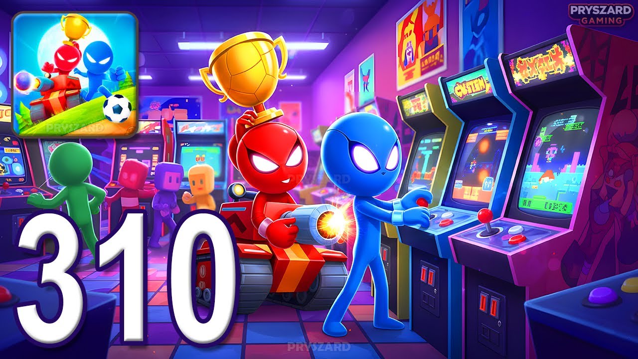 Stickman Party - Gameplay Part 310 Random Funny MiniGames 1 2 3 4 Plyer Free New Update Adventure