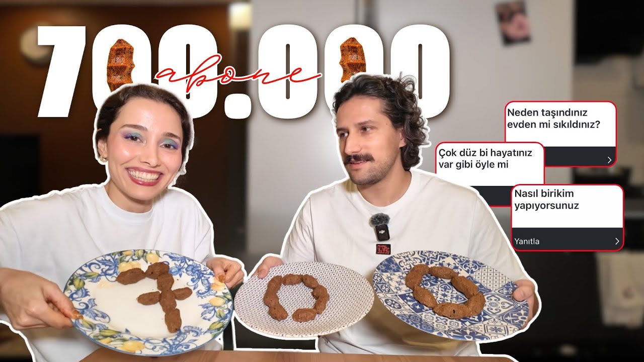 700.000 ÖZEL: Çiğ köfte mukbang ve SORU CEVAP (slowrun)