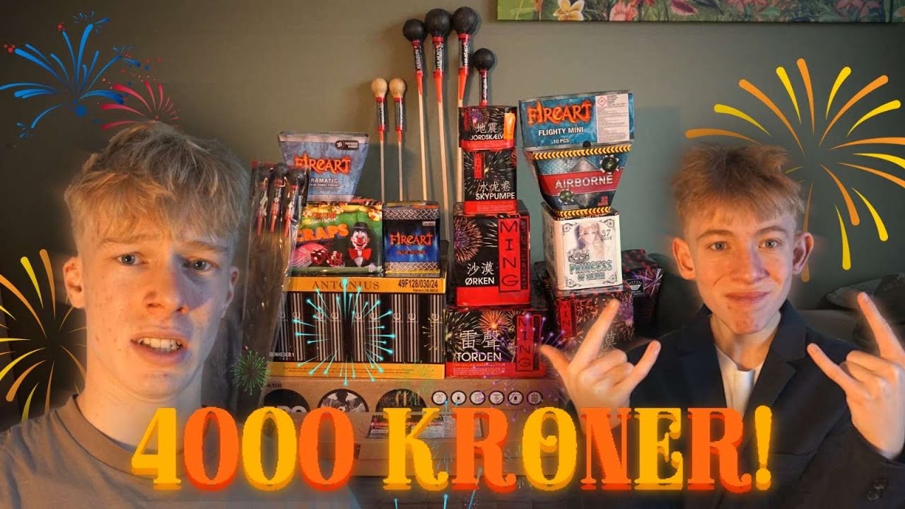 Vi Køber FYRVÆRKERI!!! 4000 KR