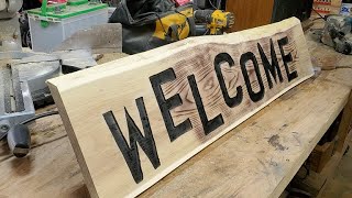 DIY Wood Sign Using A Router