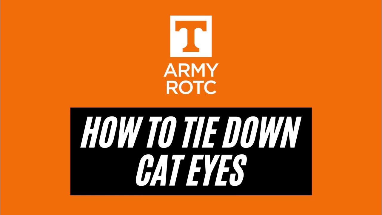 How to Tie Down Cat Eyes on your ACH YouTube