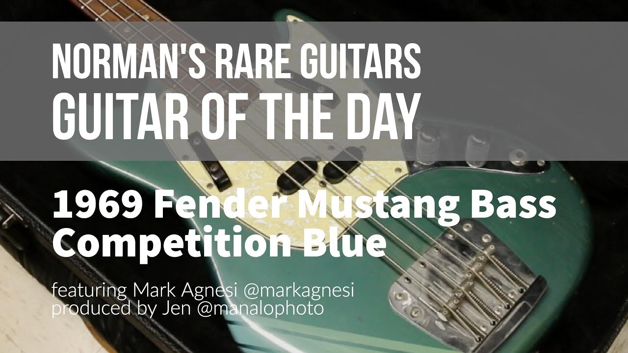 1969 Fender Mustang Bass Competition Blue | Guitar of the Day