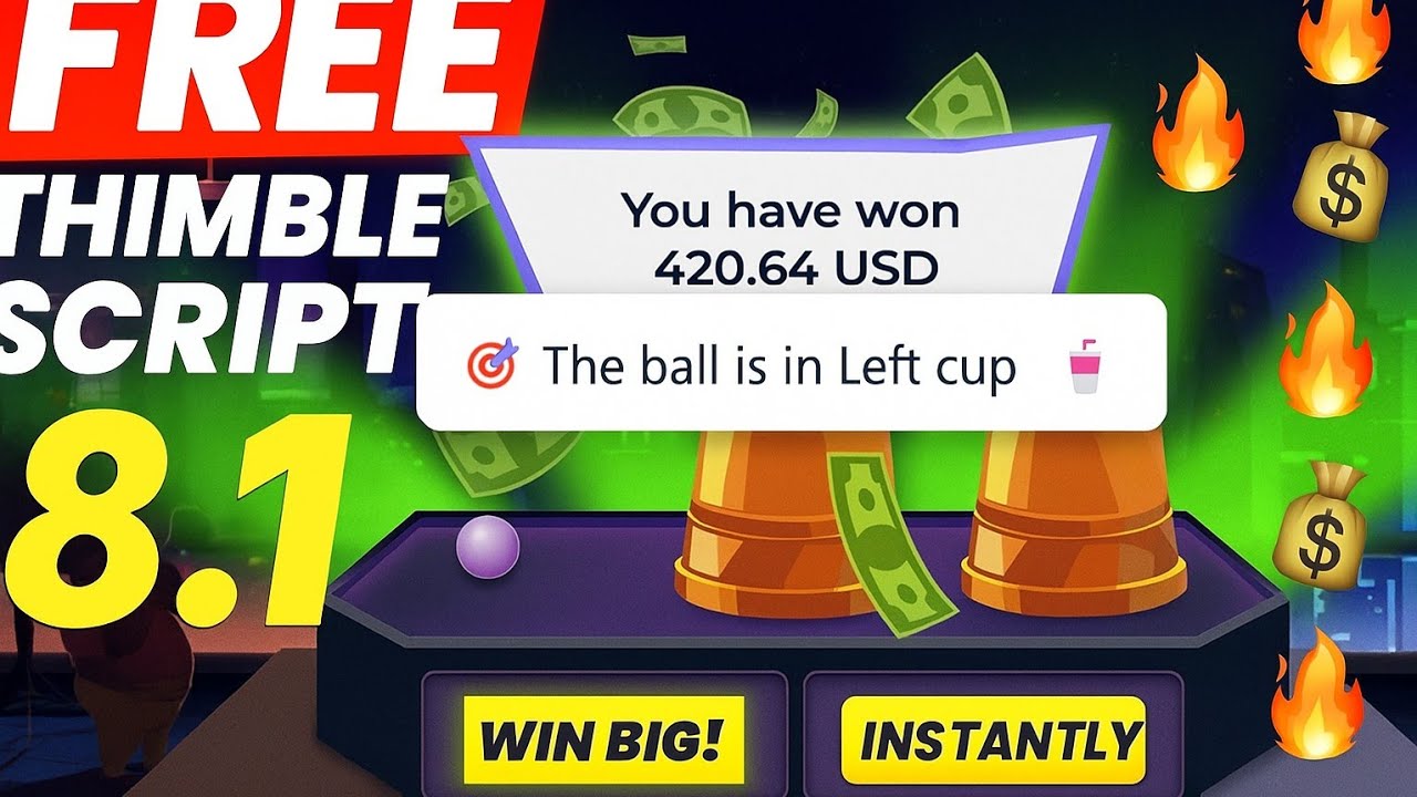 Latest Thimble 🤑 8.1 version free script and updated 2025