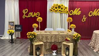 Sunflower baby shower decorations