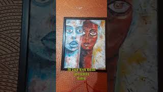 Two different types of paintings made by me #contemporaryart #artista #acrylicpainting #oilpainting