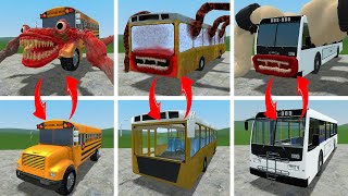EVERYTHING TURNED INTO MONSTERS: THOMAS TRAIN, SCHOOL BUS EATER, BUS EATER, CAR EATER, BRAINROTS!!