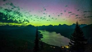 Northern Lights Over Glacier National Park