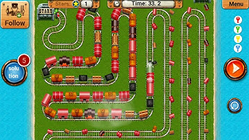 Rail Maze 2 Long Train Gameplay - Train Puzzle Game - Android Gameplay #1991