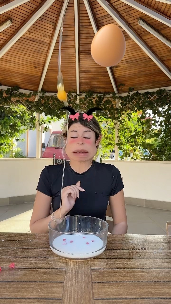 gözü kapalı milkshake challenge ?❤️ #shorts