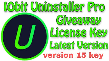 Uninstaller 15 Pro License Key 2025 | OFFICAL |  iobit uninstaller 15 pro key giveaway