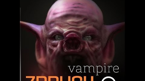 Zbrush. Sculpting a vampire.