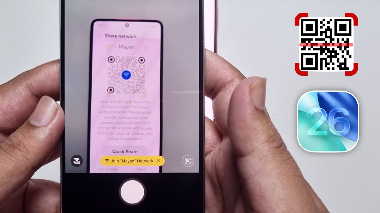 iOS 26 : How to scan wifi QR code in iPhone