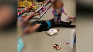 Video shows mom overdose beside toddler