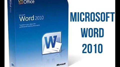 Microsoft word | 2010 | tutorial  (Basic part 1)