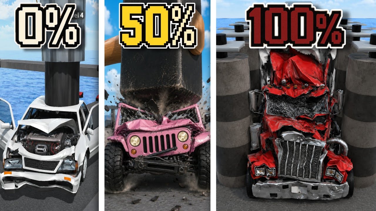 Aku Menggencit 100% TRUK TRAILER di Crash Master