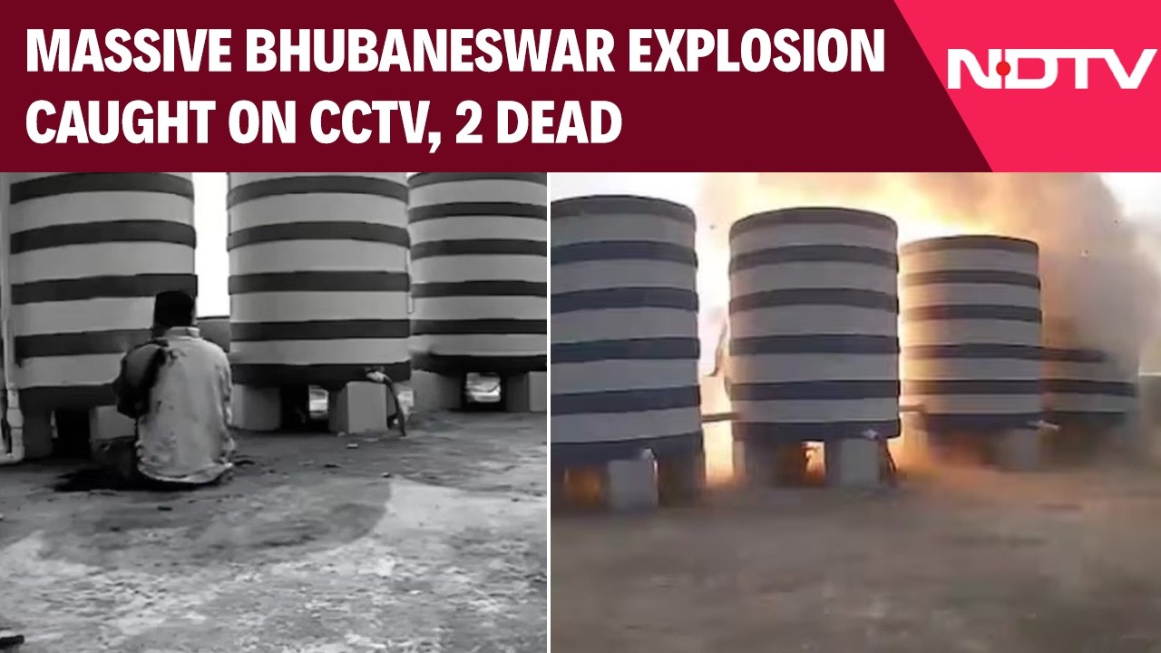 Bhubaneswar Blast | CCTV Captures Massive Explosion in Sundarpada, Odisha | 2 Dead, 4 Injured
