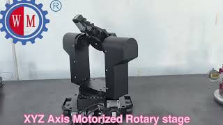 WMD3 Multi-axis Roll Precision Stage Motorized Rotary Stage with Yaw and Pitch Stage