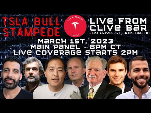 Tesla Investor Day LIVE COVERAGE | Clive Bar, Austin TX - TSLA BULL STAMPEDE #TSLA