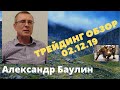 Трейдинг обзор Александра Баулина (02.12.19)