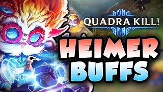 NEW HEIMERDINGER BUFFS MAKE HIM SO OP! HARD CARRY WITH HEIMERDINGER TOP SEASON 7 League of Legends