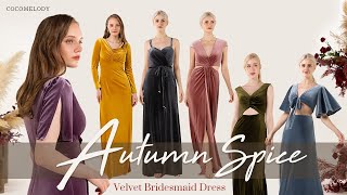 Affordable Bridesmaid Dresses 2021 | Velvet Bridesmaid Dress Shopping Online | Cocomelody 