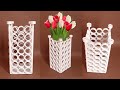 Kağıttan Vazo Nasıl Yapılır ? / How to Make Paper Flower Vase ?