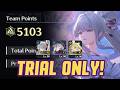 F2P GODDESS! HIYUKI SANHUA VERINA ALL TRIAL 5103 POINTS (R1 START)